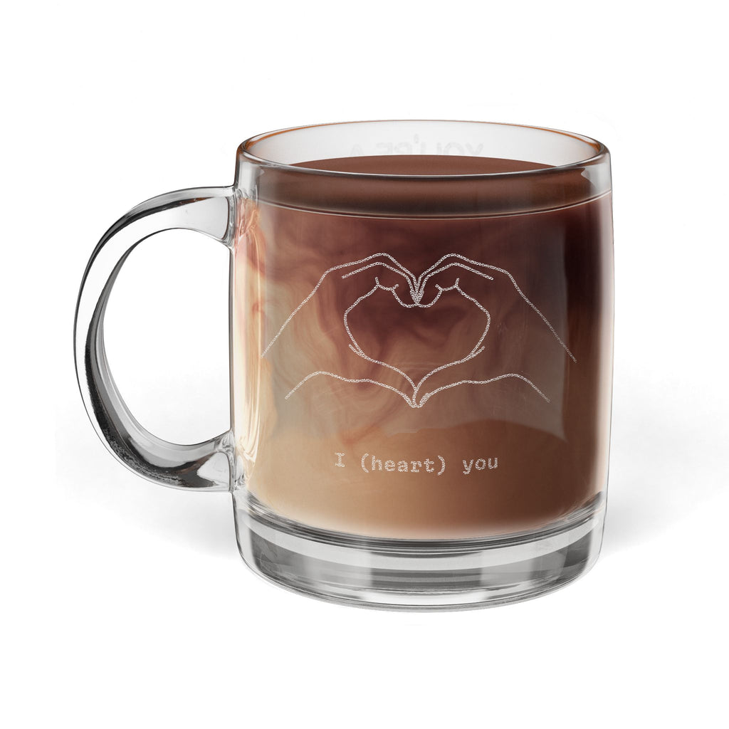 Glass Coffee Mug, 12.25oz (Engraving)