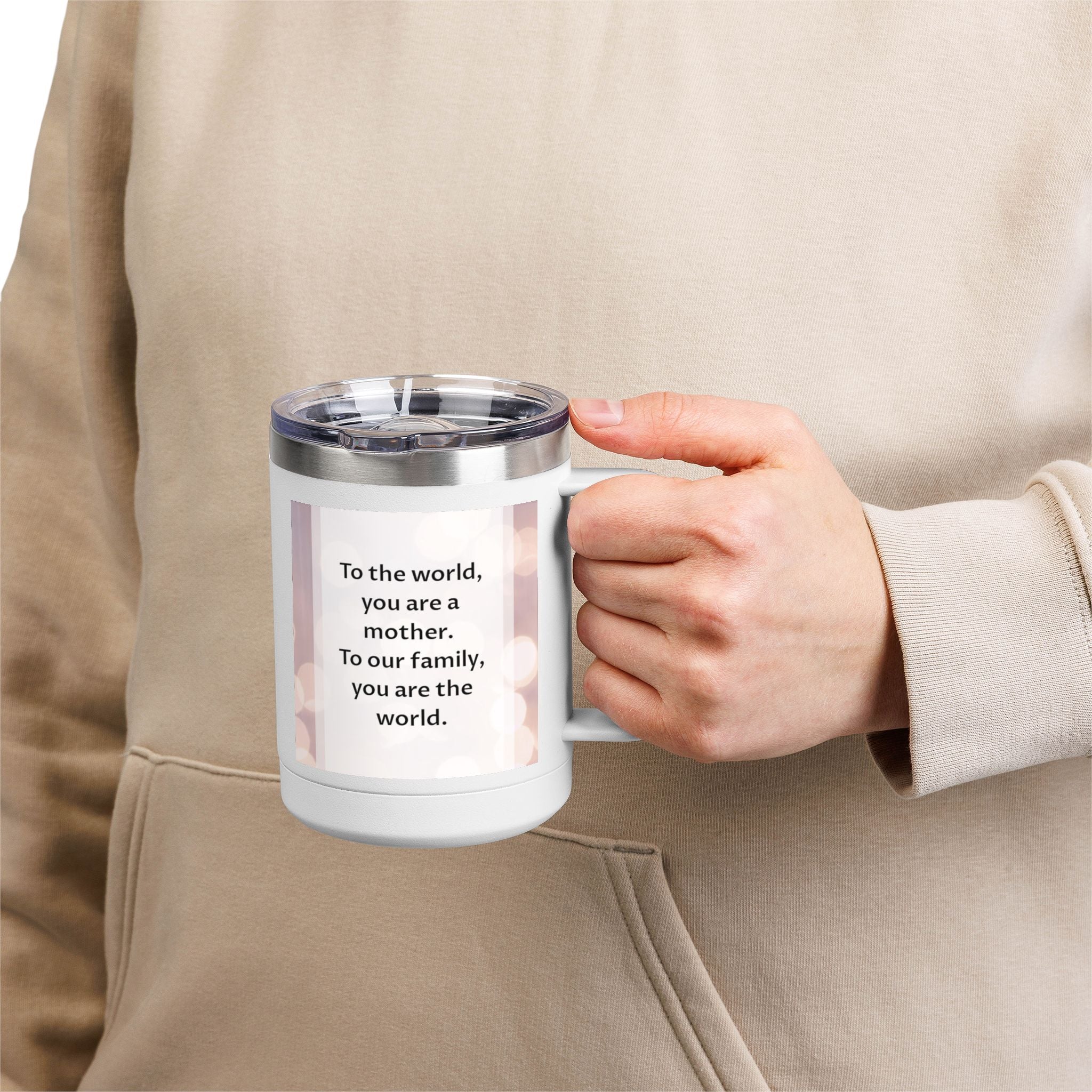 Coffee Mug Tumbler, 15oz