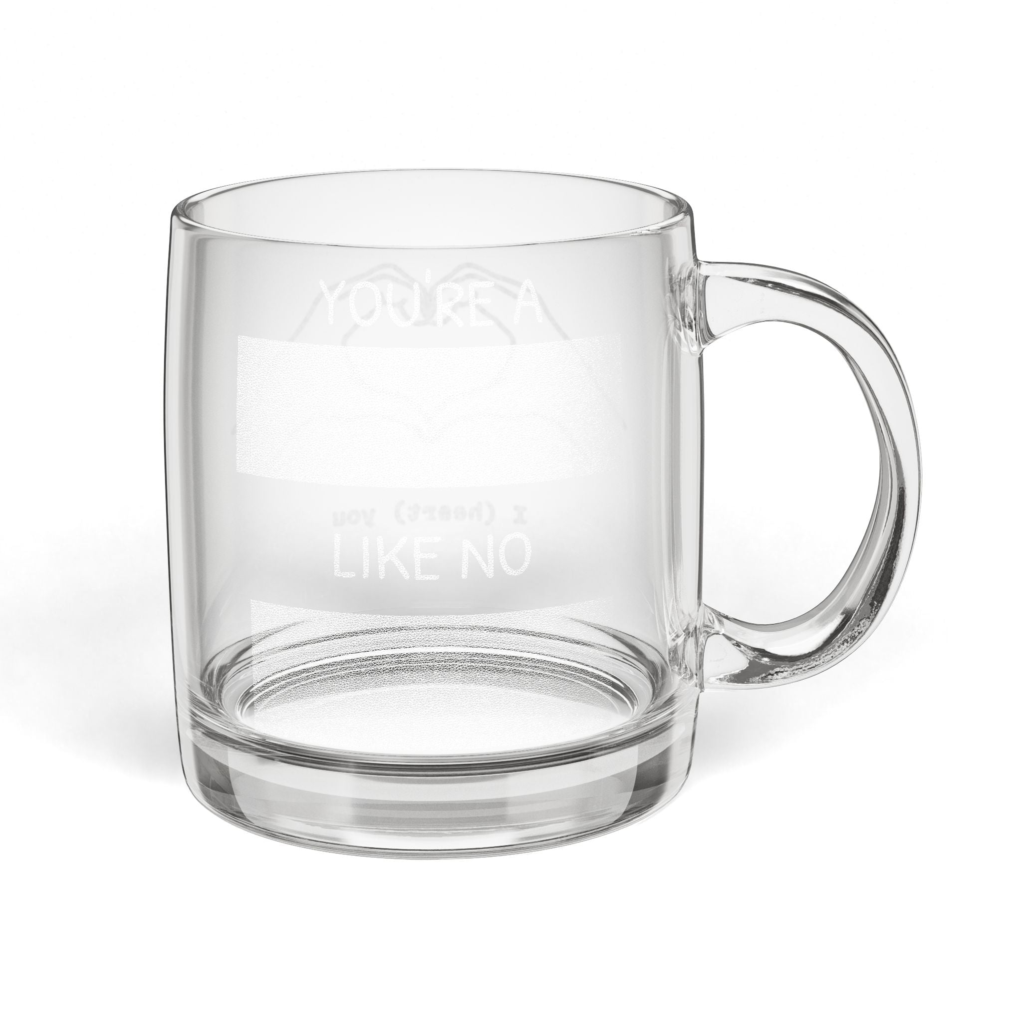 Glass Coffee Mug, 12.25oz (Engraving)